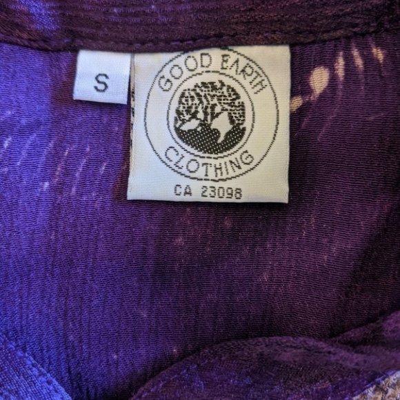 Good Earth Clothing Hand Made Set 100% Rayon tie-dye Boho lounge set - Picture 6 of 7